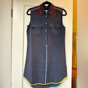 Equipment femme silk shirt dress size xs